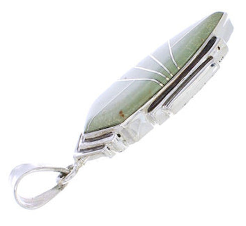 Sterling Silver Southwest Jewelry Turquoise Pendant EX29651